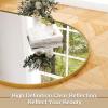 imageHARRITPURE 78quot x 35quot Arched FullLength Mirror  Black Oversized Floor Mirror Free Standing Aluminum Frame Full Body Mirrors for Bedroom CloakroomGold
