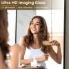 imageHARRITPURE 78quot x 35quot Full Length Mirror  Rectangular Floor Mirror with Aluminum Alloy Frame for Bedroom Cloakroom or Living RoomBlack