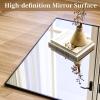 imageHARRITPURE 78quot x 35quot Full Length Mirror  Rectangular Floor Mirror with Aluminum Alloy Frame for Bedroom Cloakroom or Living RoomBlack