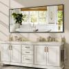 imageHARRITPURE 78quot x 35quot Full Length Mirror  Rectangular Floor Mirror with Aluminum Alloy Frame for Bedroom Cloakroom or Living RoomBlack