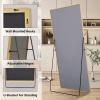imageHARRITPURE 78quot x 35quot Full Length Mirror  Rectangular Floor Mirror with Aluminum Alloy Frame for Bedroom Cloakroom or Living RoomGold