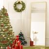 imageHARRITPURE 78quot x 35quot Full Length Mirror  Rectangular Floor Mirror with Aluminum Alloy Frame for Bedroom Cloakroom or Living RoomGold