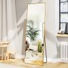 imageHARRITPURE 78quot x 35quot Full Length Mirror  Rectangular Floor Mirror with Aluminum Alloy Frame for Bedroom Cloakroom or Living RoomGold