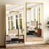 imageHARRITPURE 78quot x 35quot Full Length Mirror  Rectangular Floor Mirror with Aluminum Alloy Frame for Bedroom Cloakroom or Living RoomGold