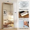 imageHARRITPURE 78quot x 35quot Full Length Mirror  Rectangular Floor Mirror with Aluminum Alloy Frame for Bedroom Cloakroom or Living RoomGold