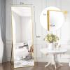 imageHARRITPURE 78quot x 35quot Full Length Mirror  Rectangular Floor Mirror with Aluminum Alloy Frame for Bedroom Cloakroom or Living RoomGold