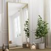 imageHARRITPURE 78quot x 35quot Full Length Mirror  Rectangular Floor Mirror with Aluminum Alloy Frame for Bedroom Cloakroom or Living RoomGold
