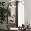 imageHARRITPURE Arched Wall Mirror  30quotx40quot Arch Bathroom Mirror Metal Frame Vanity Mirror for Bedroom Entryway Dresser Decor BlackGold