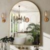 imageHARRITPURE Arched Wall Mirror  30quotx40quot Arch Bathroom Mirror Metal Frame Vanity Mirror for Bedroom Entryway Dresser Decor BlackGold