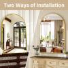imageHARRITPURE Arched Wall Mirror  30quotx40quot Arch Bathroom Mirror Metal Frame Vanity Mirror for Bedroom Entryway Dresser Decor BlackGold