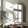 imageHARRITPURE Arched Wall Mirror  30quotx40quot Arch Bathroom Mirror Metal Frame Vanity Mirror for Bedroom Entryway Dresser Decor BlackGold