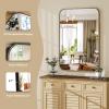 imageHARRITPURE Rectangular Bathroom Mirror 38x26 Black Bathroom Wall Mirror Aluminum Frame WallMounted Mirrors for Entryway Bedroom Living RoomBlack