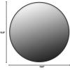 imageHARRITPURE Round Mirror 24 Gold Wall Mounted Circle Mirrors Vanity Mirror with Brushed Aluminum Alloy Frame Modern Decoration for Bathroom Living Room Vanity Bedroom EntrywayBlack