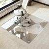 imageHARRITPURE Tempered Glass Floor Mat  46x46 inch Square Office Chair Mat for Carpet Clear Glass Mat for Hardwood FloorCarpeted Floors 15quot ThickClearsquare