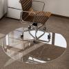 imageHARRITPURE Tempered Glass Floor Mat  46x46 inch Square Office Chair Mat for Carpet Clear Glass Mat for Hardwood FloorCarpeted Floors 15quot ThickClear