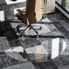 imageHARRITPURE Tempered Glass Floor Mat  46x46 inch Square Office Chair Mat for Carpet Clear Glass Mat for Hardwood FloorCarpeted Floors 15quot ThickClear