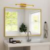 imageHARRITPURE 26x38 Bathroom Mirror Rectangular Wall Mirror Metal Frame Hanging Mirrors Horizontal or Vertical Hangs Simplicity Decor for Bedroom Living Room Bathroom Entryway Gold