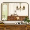 imageHARRITPURE Rectangular Bathroom Mirror 38x26 Black Bathroom Wall Mirror Aluminum Frame WallMounted Mirrors for Entryway Bedroom Living RoomBlack